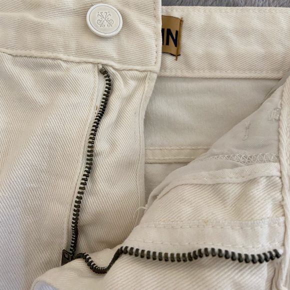 White jean skirt. - Picture 11 of 12